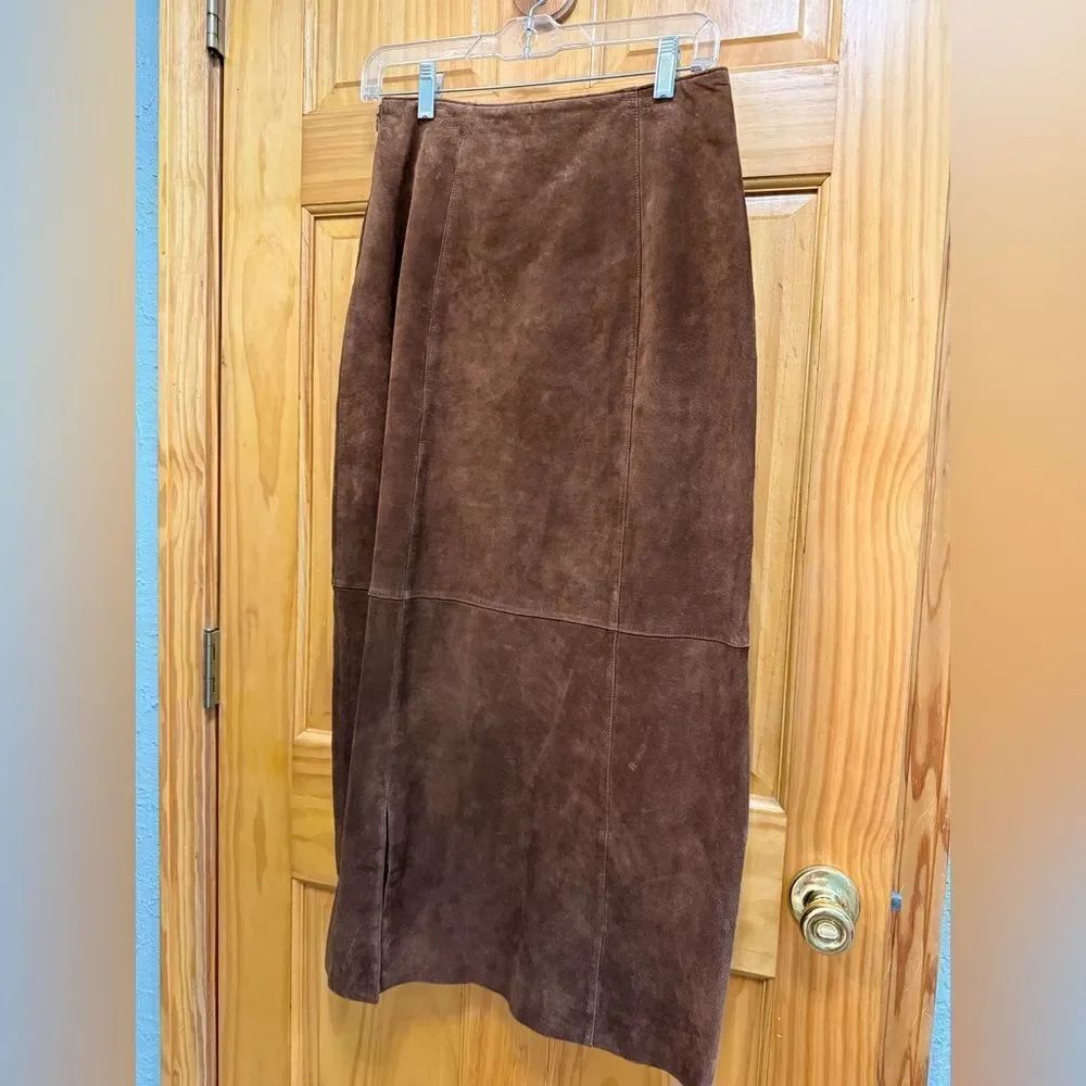 Urban Hillbilly size M girls vintage suede skirt